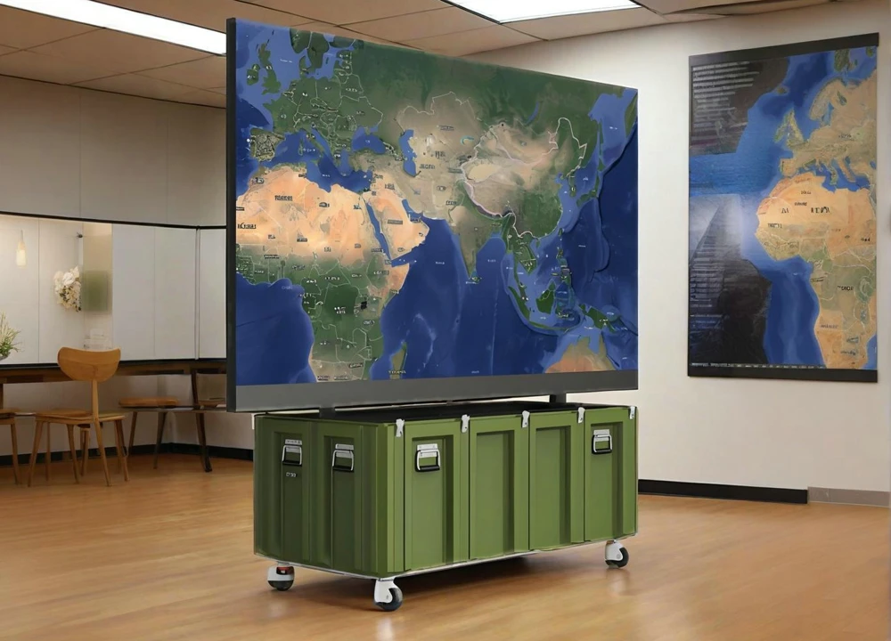 upm mobile quick deploy electronic sand table integrated display platform